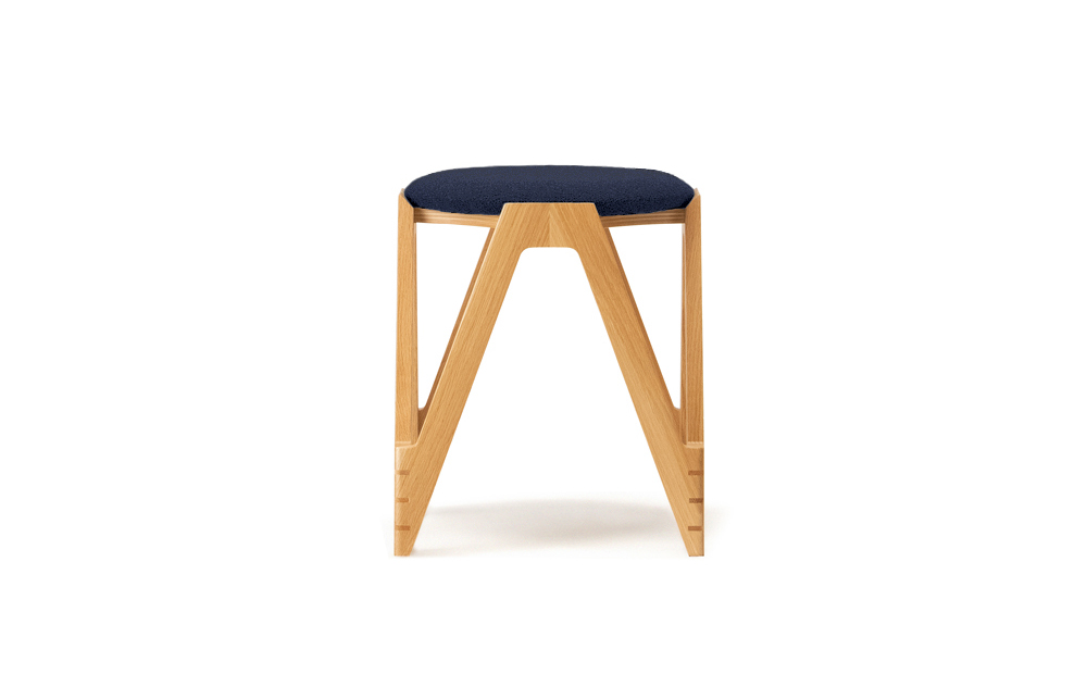 CO･DA･MA Low Stool＜オーク＞（NC-010 ネイビー） NC-010 ネイビー