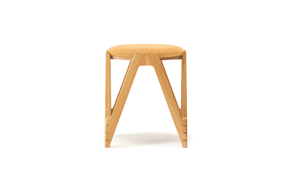CO･DA･MA Low Stool＜オーク＞（NC-109 イエロー） NC-109 イエロー