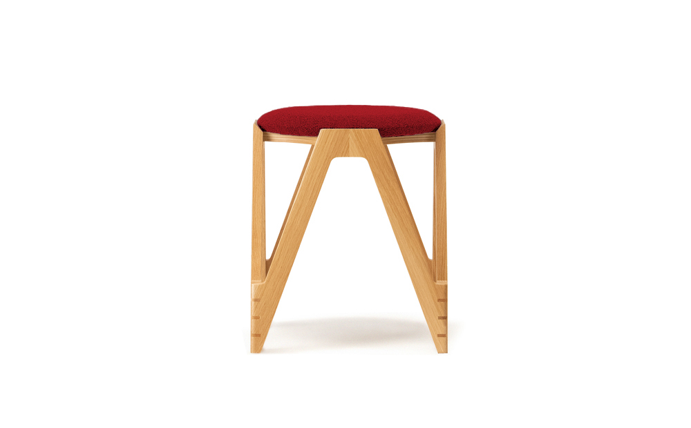 CO･DA･MA Low Stool＜オーク＞（NC-158 レッド） NC-158 レッド