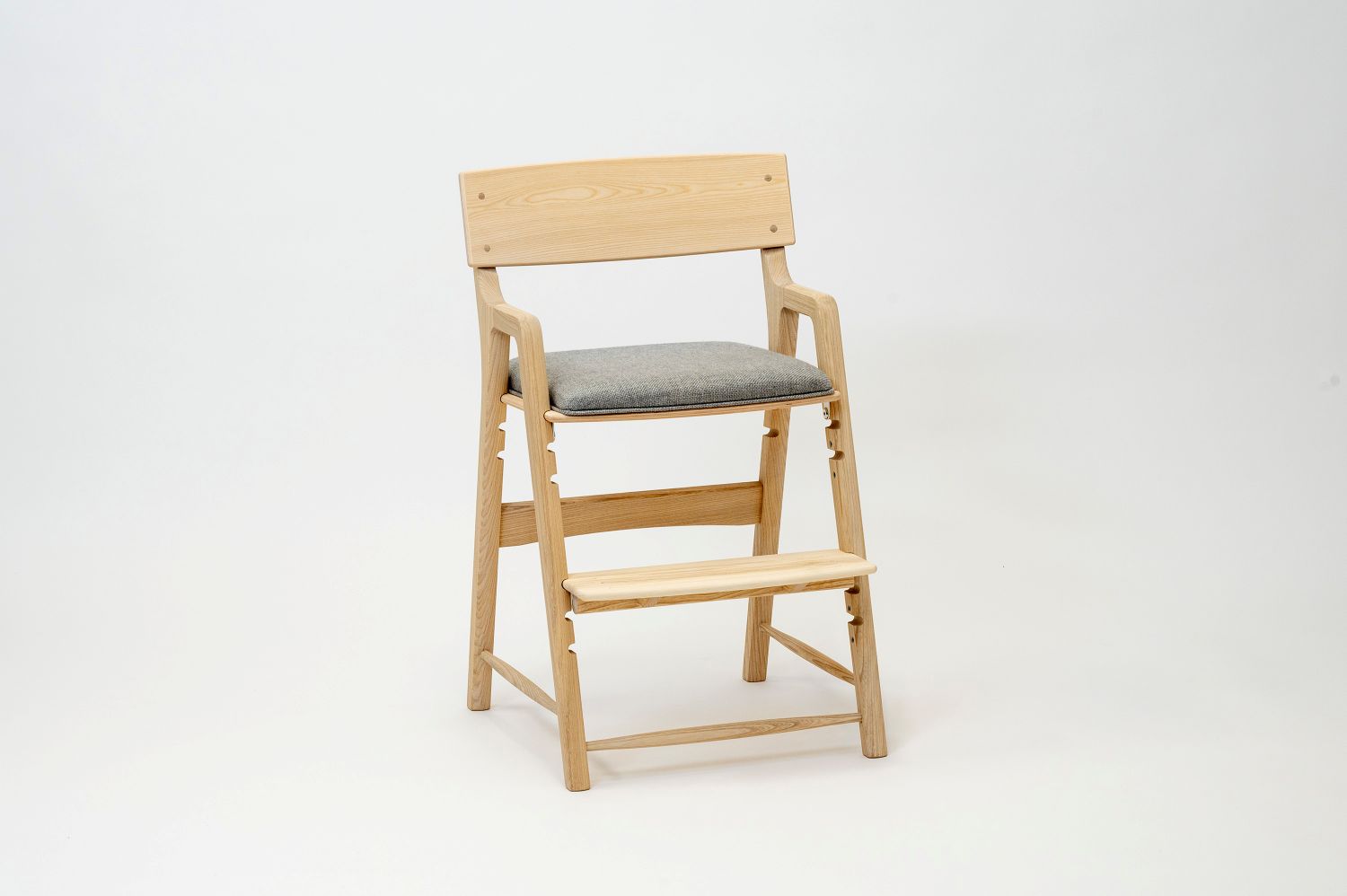 Hygge キッズハイチェア ＜座面：布（ライトグレー）＞ 座面：布（ライトグレー）