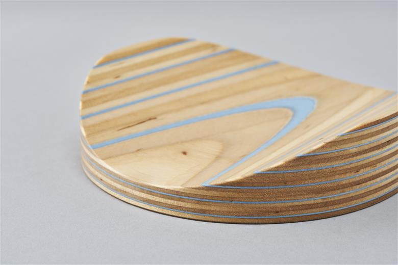 トレイ「mokume」【ブルー】 ブルー W120mm×D120mm×H30mm