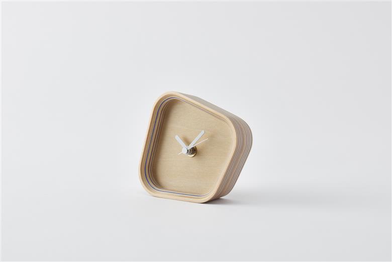 置き時計「rotation」【ブルー】 ブルー W110mm×D34mm×H100mm