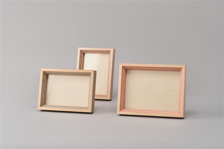 フォトフレーム「PWフレーム／L」【レッドオレンジ】 レッドオレンジ W216mm×D165mm×H30mm