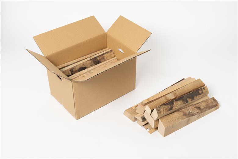 キャンプに最適！広葉樹の薪２箱セット【長さ：約430ｍｍ】 約430ｍｍ