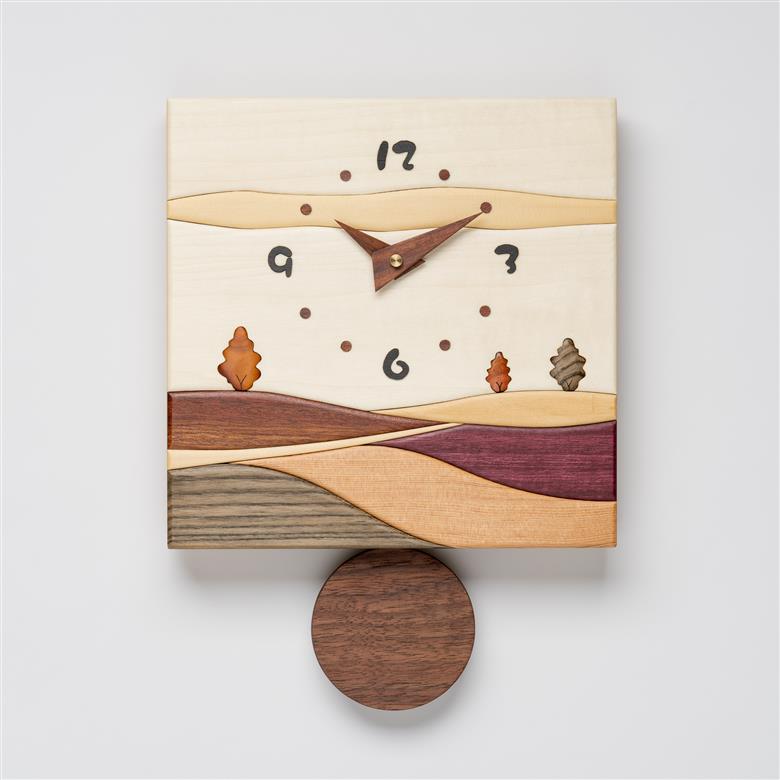 【工房ペッカー】J13 寄木振り子（風景）