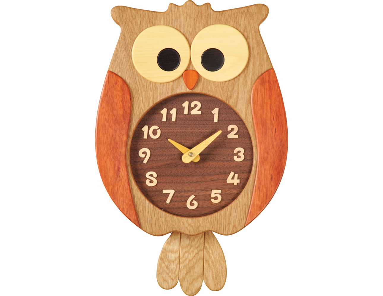 【工房ペッカー】F60 ふくろう時計