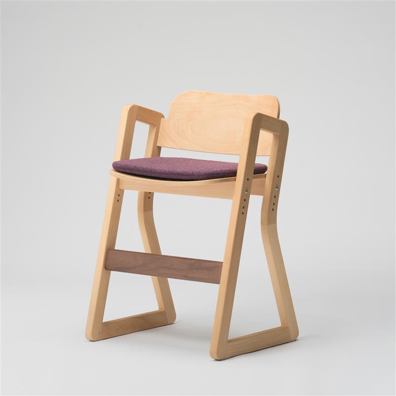 ハンの木の家具 チェアー01 専用クッションカラー：パープル