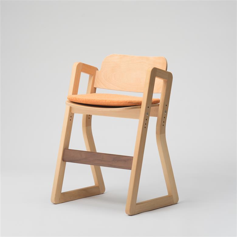 ハンの木の家具 チェアー01 専用クッションカラー：オレンジ