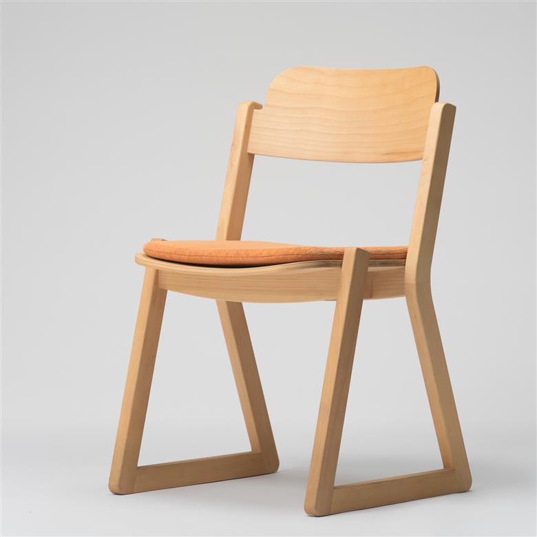 ハンの木の家具 チェアー02 専用クッションカラー：オレンジ オレンジ