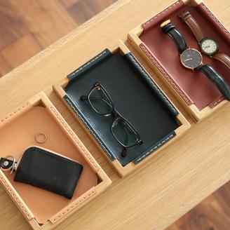 〈luonto〉レザートレイ カラー：ブラウン