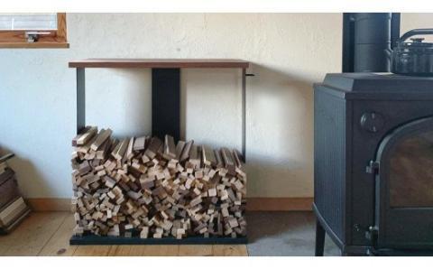 Firewood Shelf 薪棚〈樹種：ウォールナット〉Mサイズ ウォールナット Mサイズ：Ｗ800mm×Ｄ400mm×Ｈ800mm