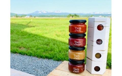 ジャム＆カフェ Tam Jam 「白樺の箱入り【北海道産】トマトジャム入り４個セット」