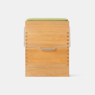 バケツ箱02/蓋タイプ（カラー：グリーン）