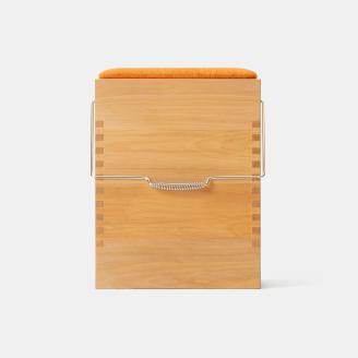 バケツ箱02/蓋タイプ（カラー：オレンジ）