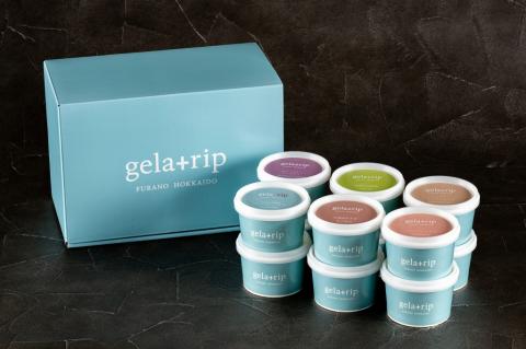 びえい牧場の牛乳を使用！gelatrip's selection　ジェラート １２個BOX[019-18]