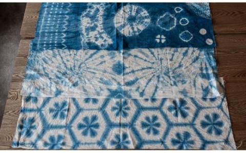 藍染結の杜　藍染手拭い[014-40]