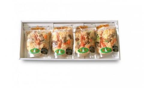 美瑛選果　美瑛米ななつぼしのチャーハン４個セット[012-75]