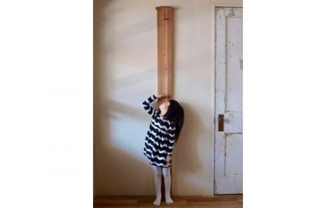 キトテ工作「美瑛産木材の家具」はしら時計[074-07]