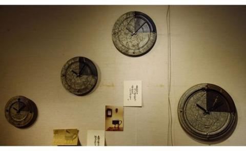 皆空窯　氷裂MOLD時計（２５）[080-25]