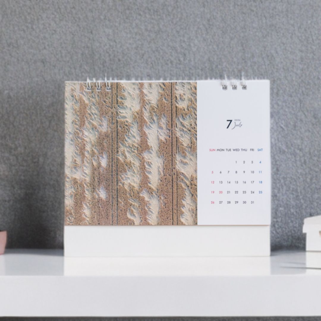 写真家 坪井 智洋 美瑛の風景 2026年卓上カレンダー  [006-22]