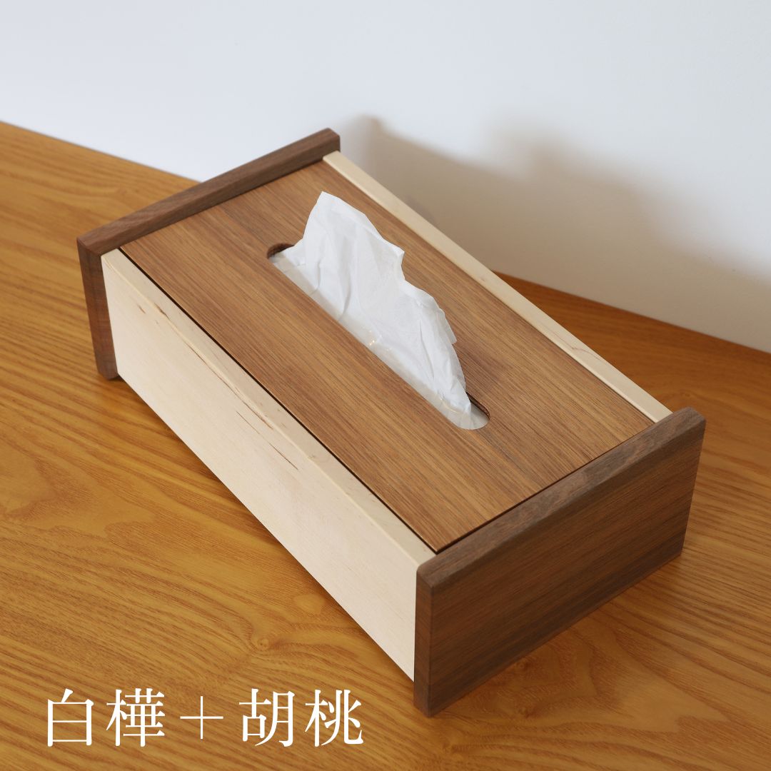 樹凛工房　木っぱクラフト ティッシュBOX [031-09]