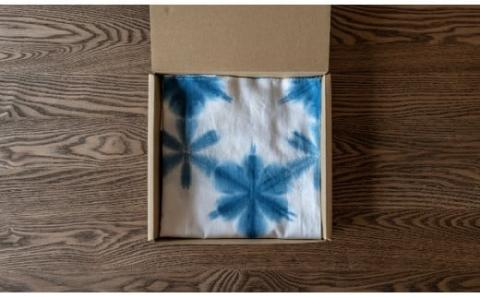 藍染結の杜　藍染手拭い[014-40]