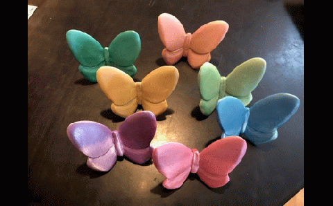 皆空窯　夢叶蝶レリーフ[068-01]