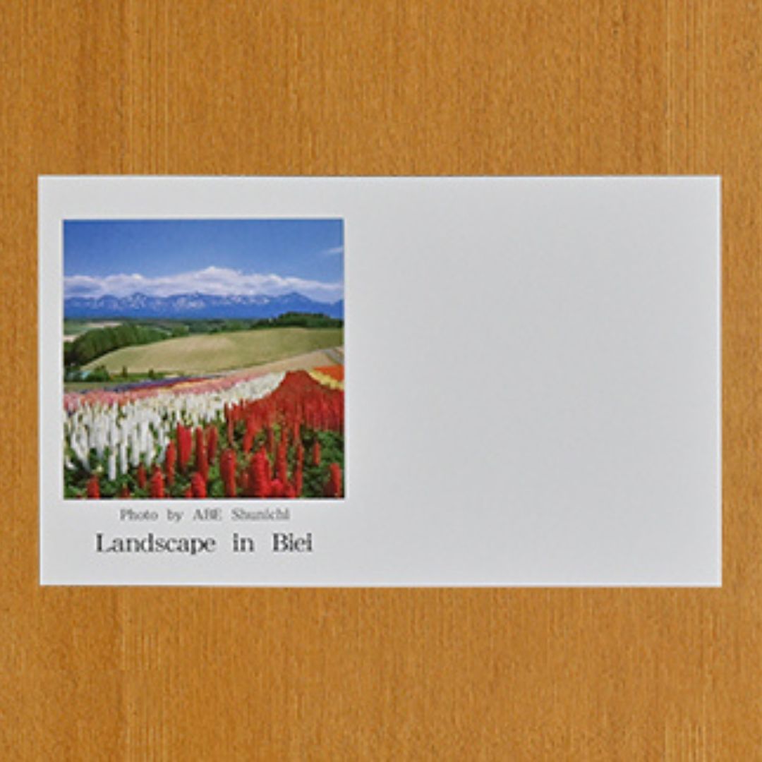 写真家　阿部俊一　名刺台紙・メッセージカード１００枚(C)[005-07]