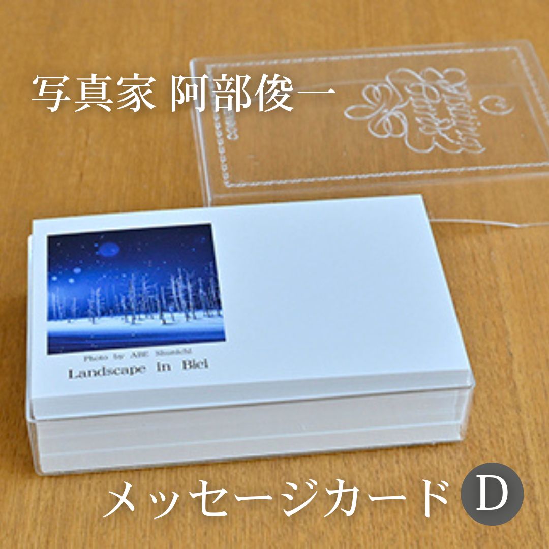 写真家　阿部俊一　名刺台紙・メッセージカード１００枚(D)[005-26]