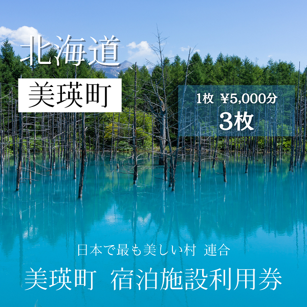美瑛町宿泊施設利用券３枚[050-01]