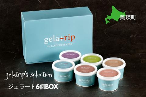 びえい牧場の牛乳を使用！gelatrip's selection　ジェラート ６個BOX[012-39]