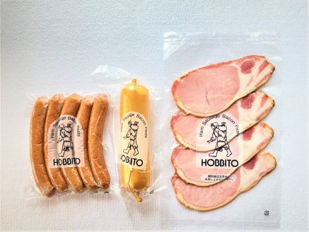 歩人　朝食向きのウィンナー・ベーコン・レバーペーストの詰め合わせ[012-69]