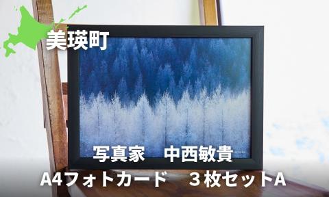 写真家　中西敏貴　A４フォトカード　３枚セットA　[010-204]