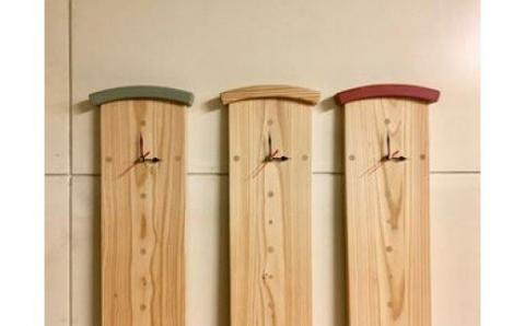 キトテ工作「美瑛産木材の家具」はしら時計[074-07]