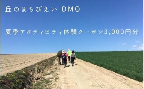丘のまちびえいDMO　夏季アクティビティ体験クーポン３，０００円[010-147]