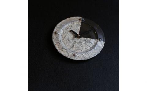 皆空窯　氷裂MOLD時計（２５）[080-25]