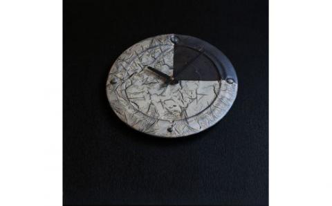 皆空窯　氷裂ＭＯＬＤ時計（３０）[110-05]