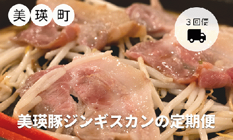 KOERU　美瑛豚ジンギスカンの定期便（３回便）[048-14]