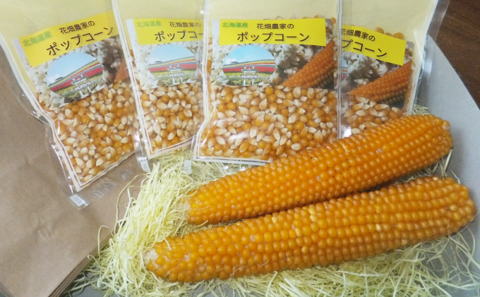 （自宅で楽しい！！食育にピッタリ）上富良野産手作りポップコーンセット