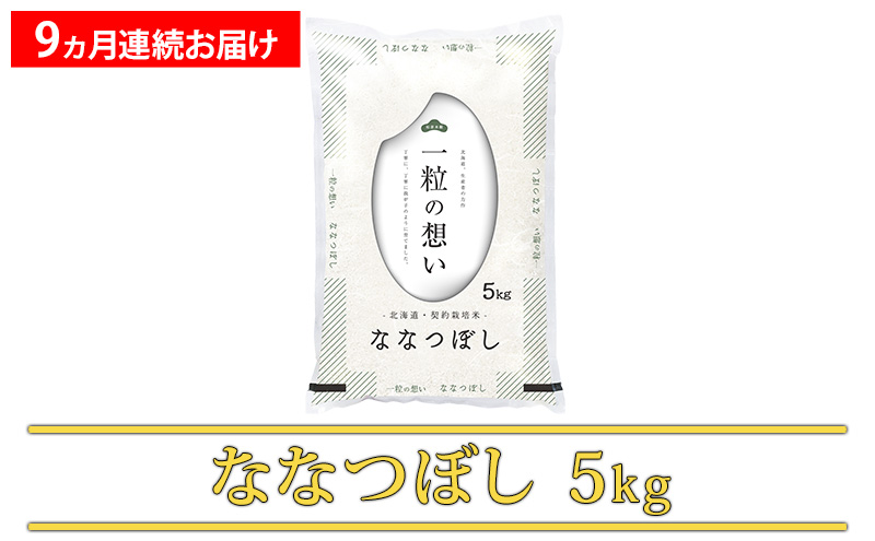 ≪9ヵ月定期便≫北海道上富良野町産【ななつぼし】5kg