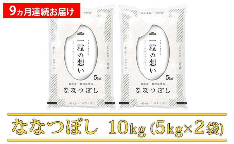 ≪9ヵ月定期便≫北海道上富良野町産【ななつぼし】10kg