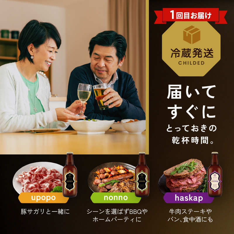 北海道上富良野 クラフトビール＆ジェラート定期便