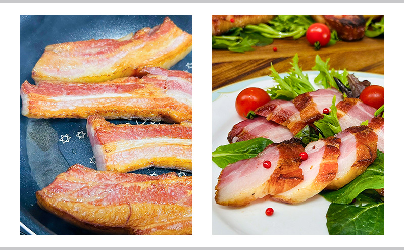 きゃらうぇい 熱薫 ベーコン ブロック 約500g～600g 1本 きゃらうぇいふらの 北海道 上富良野