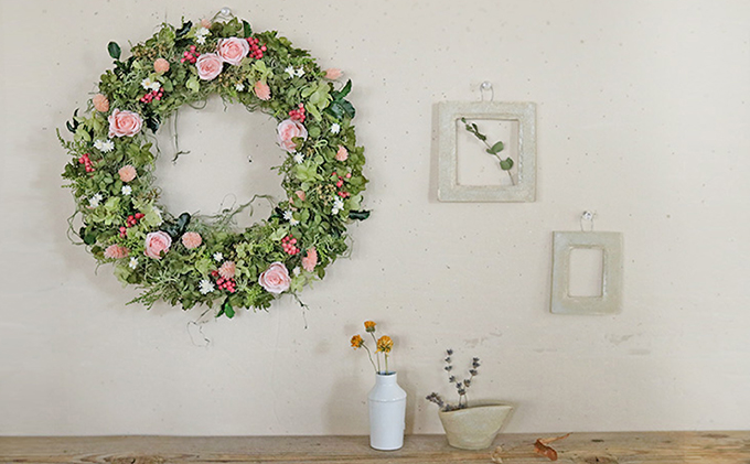 プリザーブドフラワー フェアリーリース 花 インテリア 装飾品 バラ 薔薇 アレンジ ギフト プレゼント 北海道 上富良野町