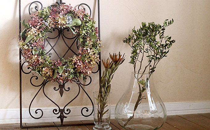 あじさいミナヅキのリース