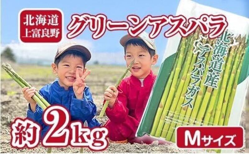【2026年分先行予約】 アスパラ 専門農家 の 特選 グリーン アスパラ 2kg M アスパラガス 原農園 あすぱら 野菜 北海道 上富良野町 グリーンアスパラ