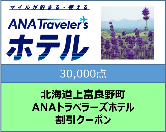 北海道上富良野町 ANAトラベラーズホテル割引クーポン30,000点分