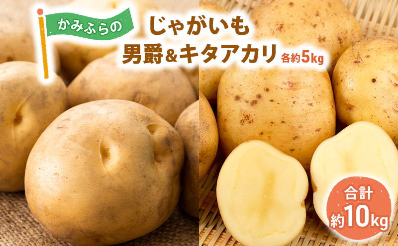 かみふらのじゃがいも「男爵5kg & キタアカリ5kg」