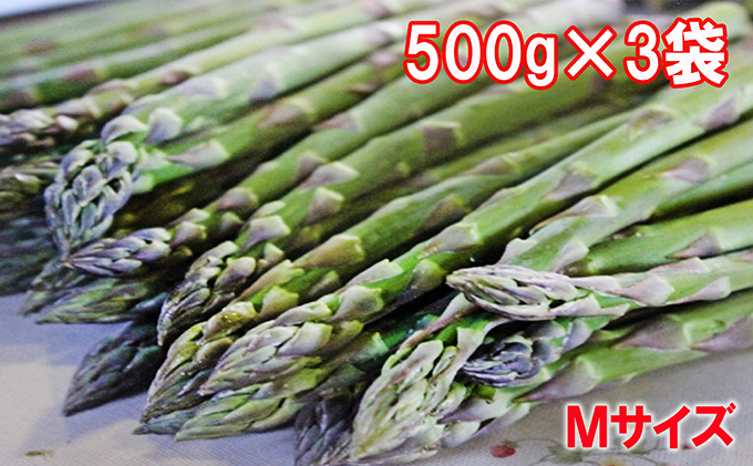 【北海道上富良野町産】B品限定グリーンアスパラ　1.5kg							
