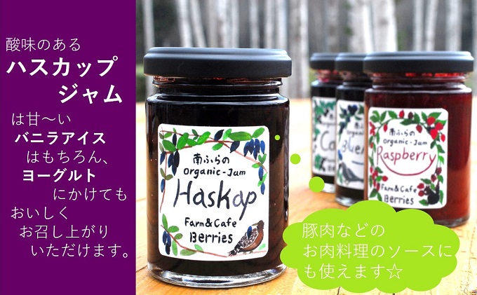 2種のベリー【カシス＆ハスカップ】手作りジャムセット 各2個 北海道 南富良野町 ジャム カシス ハスカップ  ソース